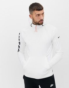 Белый худи с логотипом Nike FC - Белый