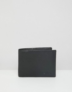 Кожаный бумажник двойного сложения Esprit - Черный