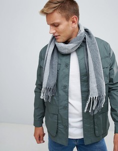 Вязаный шарф в полоску Esprit - Серый