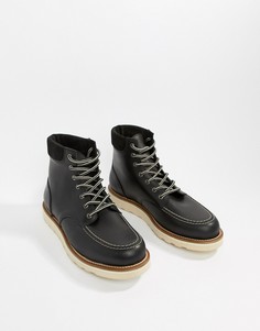 Черные кожаные походные ботинки Office Idyllic - Черный