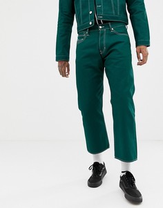 Укороченные джинсы прямого кроя из органического хлопка Kings Of Indigo - Зеленый