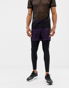 Короткие спортивные шорты с сетчатым верхом ASOS 4505 - Фиолетовый
