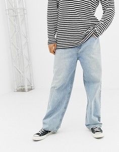 Голубые джинсы свободного кроя Cheap Monday - Черный