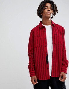 Красная рубашка в полоску Volcom - Красный