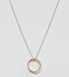 Позолоченное ожерелье с подвеской-кольцом Orelia - Золотой