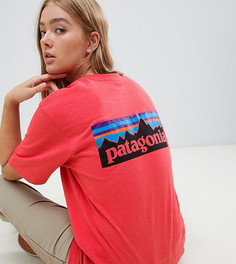 Красная oversize-футболка с логотипом Patagonia P-6 Responsibili-Tee - Красный
