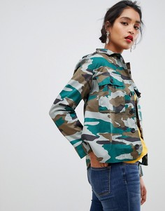 Куртка с камуфляжным принтом J.Crew Mercantile - Зеленый