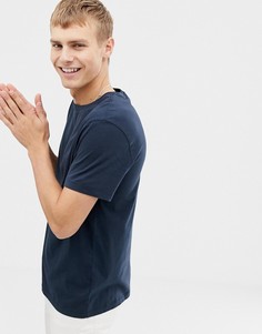 Темно-синяя выбеленная футболка с круглым вырезом J.Crew Mercantile - Темно-синий