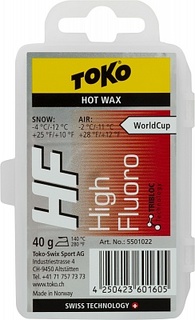 Мазь скольжения TOKO HF Hot Wax red, размер Без размера