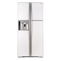 Холодильник HITACHI R-W 662 PU3 GPW, двухкамерный, белое стекло