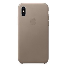 Чехол (клип-кейс) APPLE MRWL2ZM/A, для Apple iPhone XS, темно-бежевый