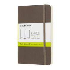 Блокнот Moleskine CLASSIC SOFT Pocket 90x140мм 192стр. нелинованный мягкая обложка коричневый 9 шт./кор.