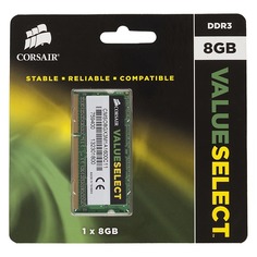 Модуль памяти CORSAIR CMSO8GX3M1A1600C11 DDR3 - 8Гб 1600, SO-DIMM, Ret