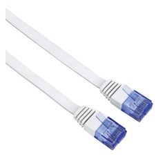 Патч-корд Hama UTP cat6 solid 5м белый RJ-45 (m)-RJ-45 (m)