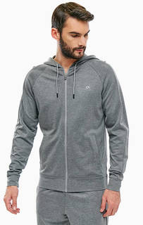 Серая толстовка из вискозы на молнии Calvin Klein Performance