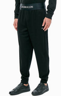 Черные брюки джоггеры из вискозы Calvin Klein Performance