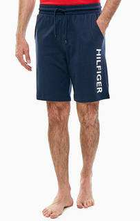 Домашние хлопковые шорты синего цвета Tommy Hilfiger