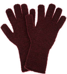 Бордовые перчатки с высоким содержанием шерсти Canoe