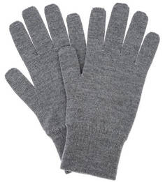 Шерстяные перчатки серого цвета Canoe