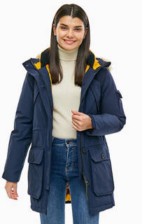 Синяя парка с капюшоном и карманами Hoosac Penfield