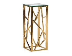 Высокий столик (garda decor) золотой 30x75x30 см.