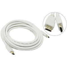 Аксессуар AOpen HDMI 19M / HDMI M V1.4 3D with Ethernet 5m ACG511W-5M White