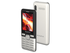Сотовый телефон Maxvi M6 Silver-Black