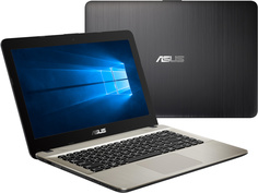 Ноутбук ASUS VivoBook X441MA-GA143T Black-Gold 90NB0H41-M02060 (Intel Pentium N5000 1.1 GHz/4096Mb/1000Gb/DVD-RW/Intel HD Graphics/Wi-Fi/Bluetooth/Cam/14.0/1366x768/Windows 10)