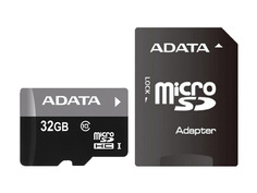 Карта памяти 32Gb - A-Data MicroSDHC UHS-I U3 V30S AUSDH32GUI3V30SA1-RA1 с переходником под SD