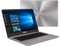 Ноутбук ASUS Zenbook UX410UF-GV118T Grey 90NB0HZ3-M03840 (Intel Core i5-8250U 1.6 GHz/8192Mb/256Gb SSD/nVidia GeForce MX130 2048Mb/Wi-Fi/Bluetooth/Cam/14.0/1920x1080/Windows 10 Home 64-bit)