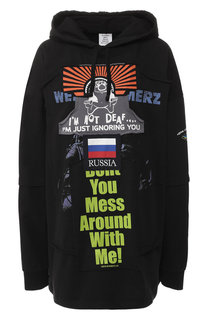 Хлопковое худи с капюшоном Vetements