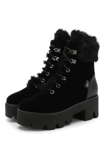Замшевые ботинки Freeda с внутренней отделкой из овчины Giuseppe Zanotti Design