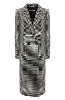 Двубортное шерстяное пальто с накладными карманами Givenchy