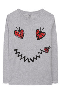 Хлопковый лонгслив с принтом Stella McCartney