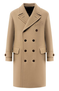 Двубортное пальто прямого кроя Tom Ford