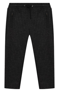 Шерстяные брюки с поясом на кулиске Dolce & Gabbana