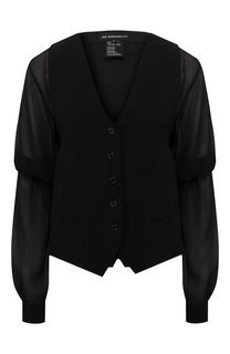 Жакет на пуговицах с V-образным вырезом Ann Demeulemeester