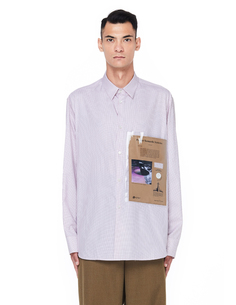 Рубашка с пластиковым карманом Raf Simons