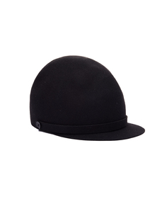 Черная жокейская кепка из шерсти Yohji Yamamoto