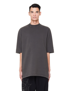 Серая футболка из хлопкового флиса Drkshdw BY Rick Owens