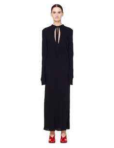 Черное платье с длинным рукавом Haider Ackermann