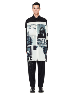 Удлиненная рубашка с принтом Yohji Yamamoto