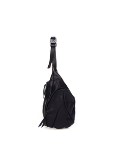 Средняя черная кожаная сумка Leon Emanuel Blanck