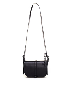 Черная кожаная сумка на ремне A.F.Vandevorst