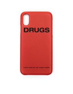 Оранжевый чехол Drugs для iPhone X Raf Simons