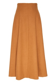 Светло-коричневая юбка миди Ulyana Sergeenko