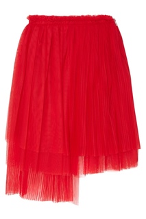 Красная плиссированная юбка Msgm Kids