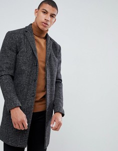 Пальто из переработанной шерсти Selected Homme - Серый