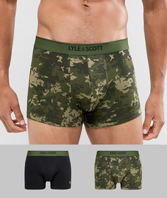 Набор из 2 боксеров-брифов с камуфляжным принтом Lyle & Scott - Мульти