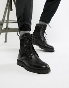 Черные ботинки в стиле милитари Zign - Черный